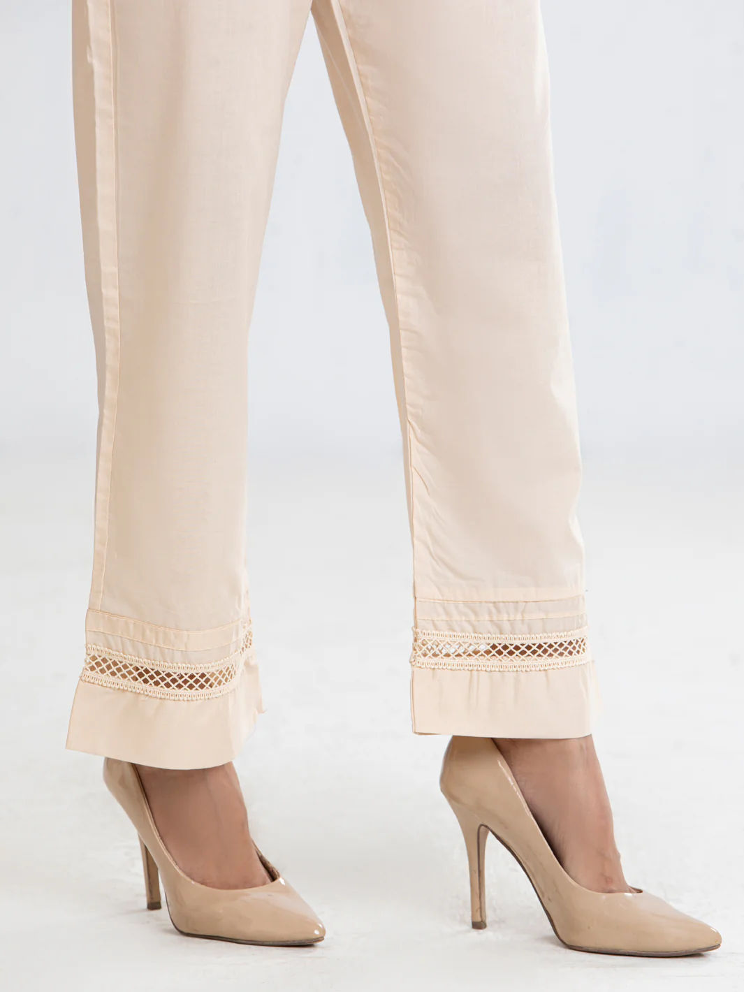 BEIGE LAWN TROUSERS | AL-T-US-653/ALP-1270SH - Image 3
