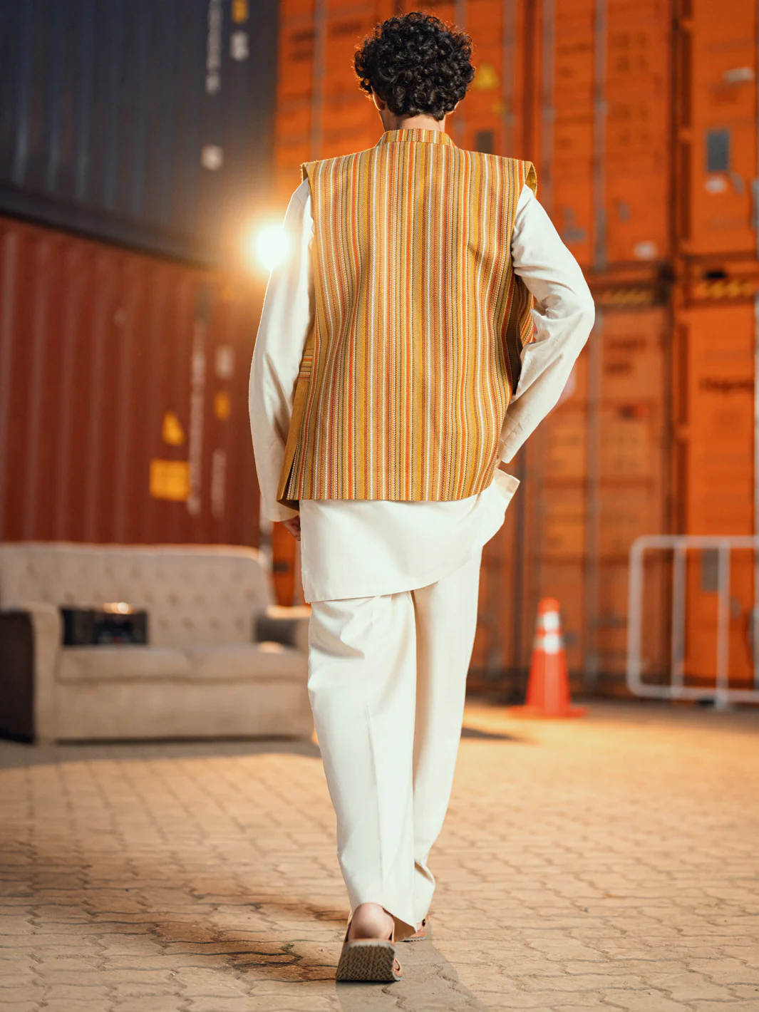 MUSTARD WAISTCOAT | AL-WC-493/JJ-8094A - Image 3
