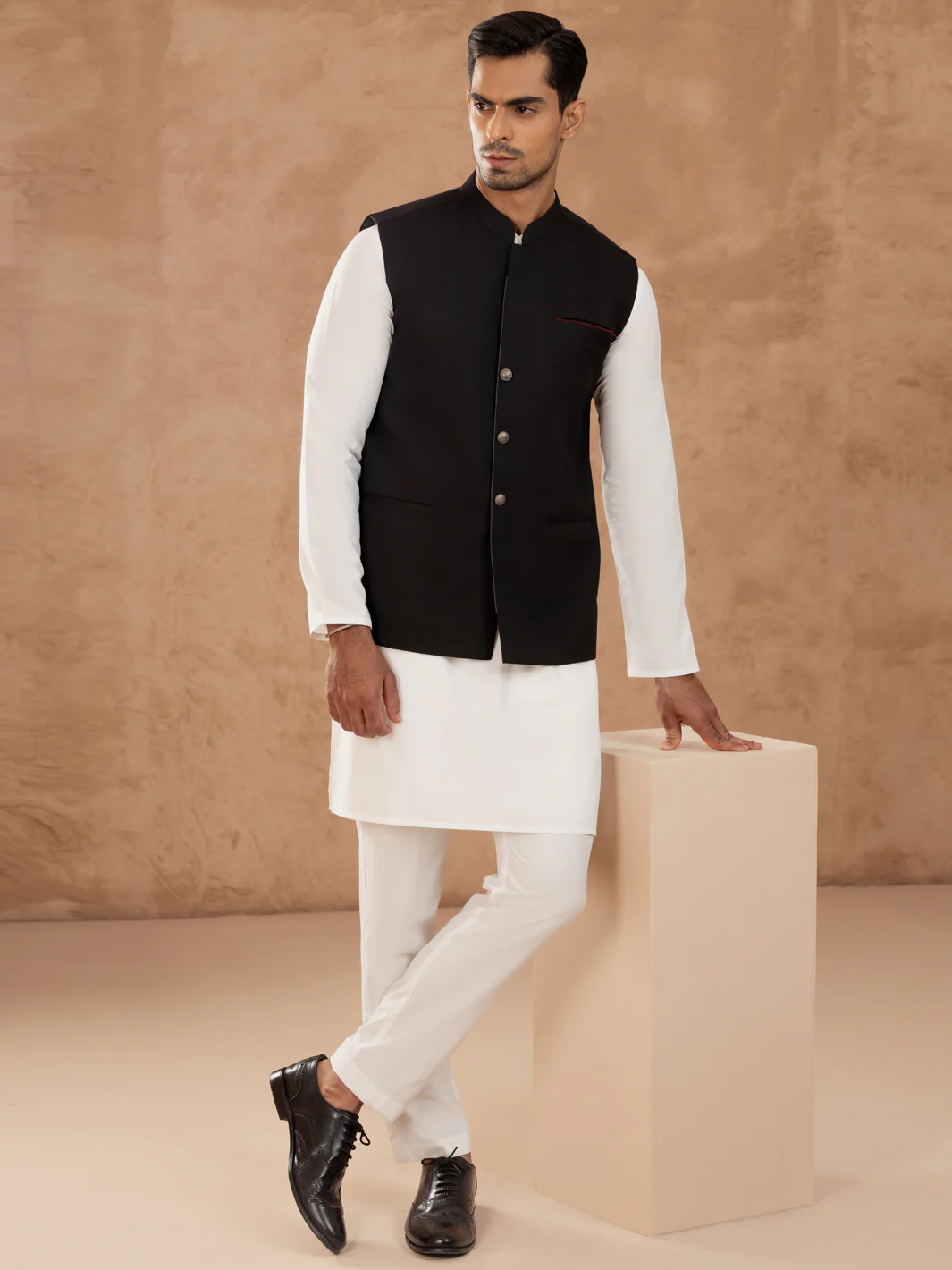 BLACK WAISTCOAT | AL-WC-545/AM-6222E - Image 2