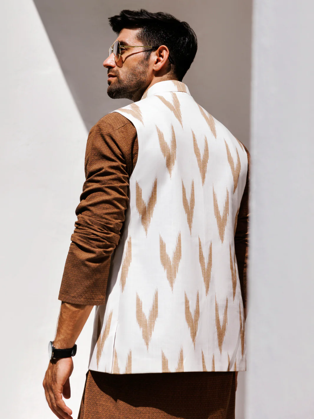 MULTICOLOR COTTON WAISTCOAT | AL-WC-550A/AM-6282A - Image 4
