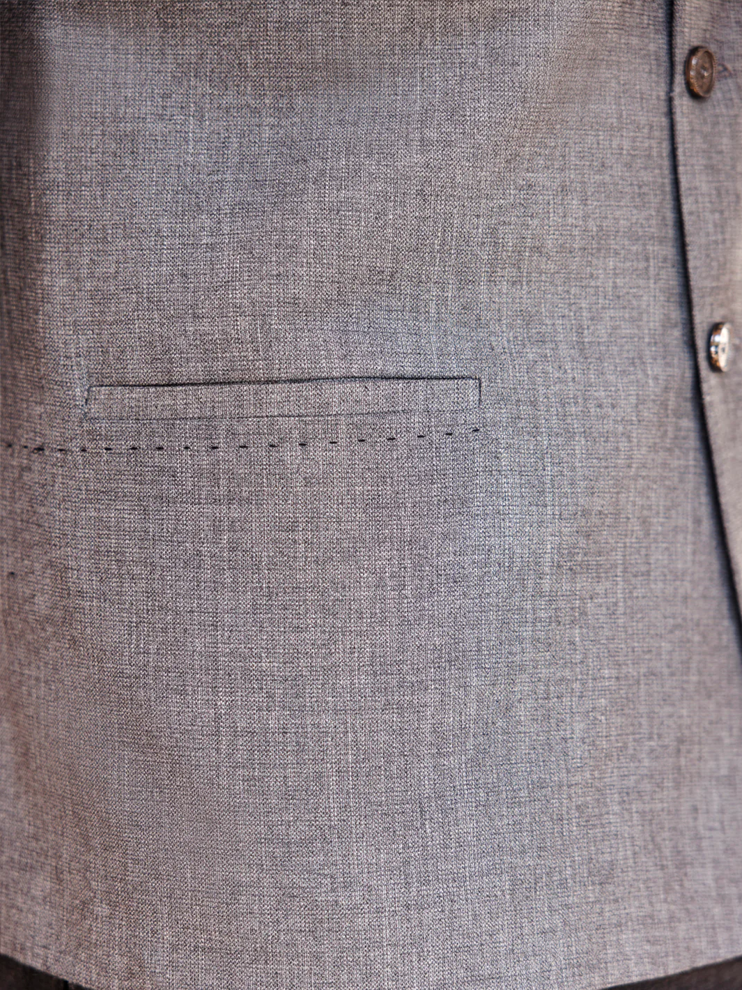 GREY BLENDED WAISTCOAT | AL-WC-575/AM-6272A - Image 4