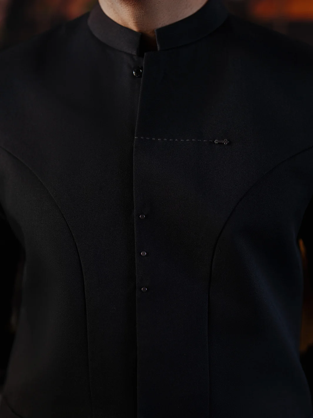 BLACK BLENDED WAISTCOAT | AL-WC-586/AM-6256E - Image 3