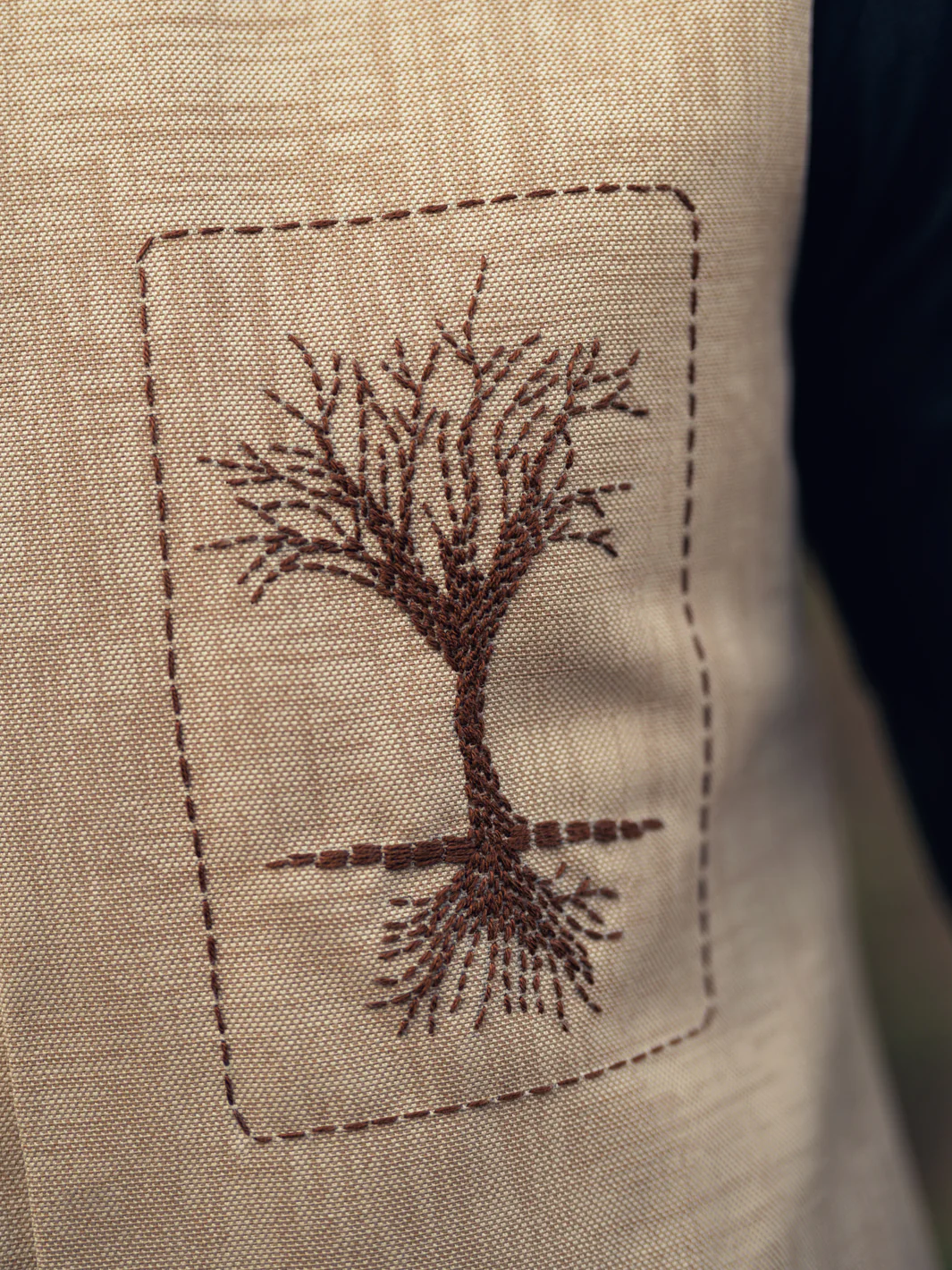 BEIGE BLENDED WAISTCOAT | AL-WC-596A/AM-11007A - Image 3