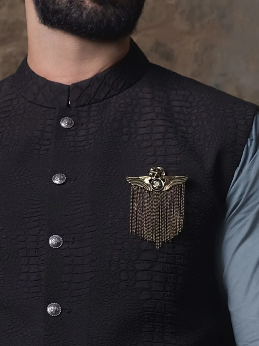 BLACK WAISTCOAT | AL-WC-US-306/AM-349A - Image 3