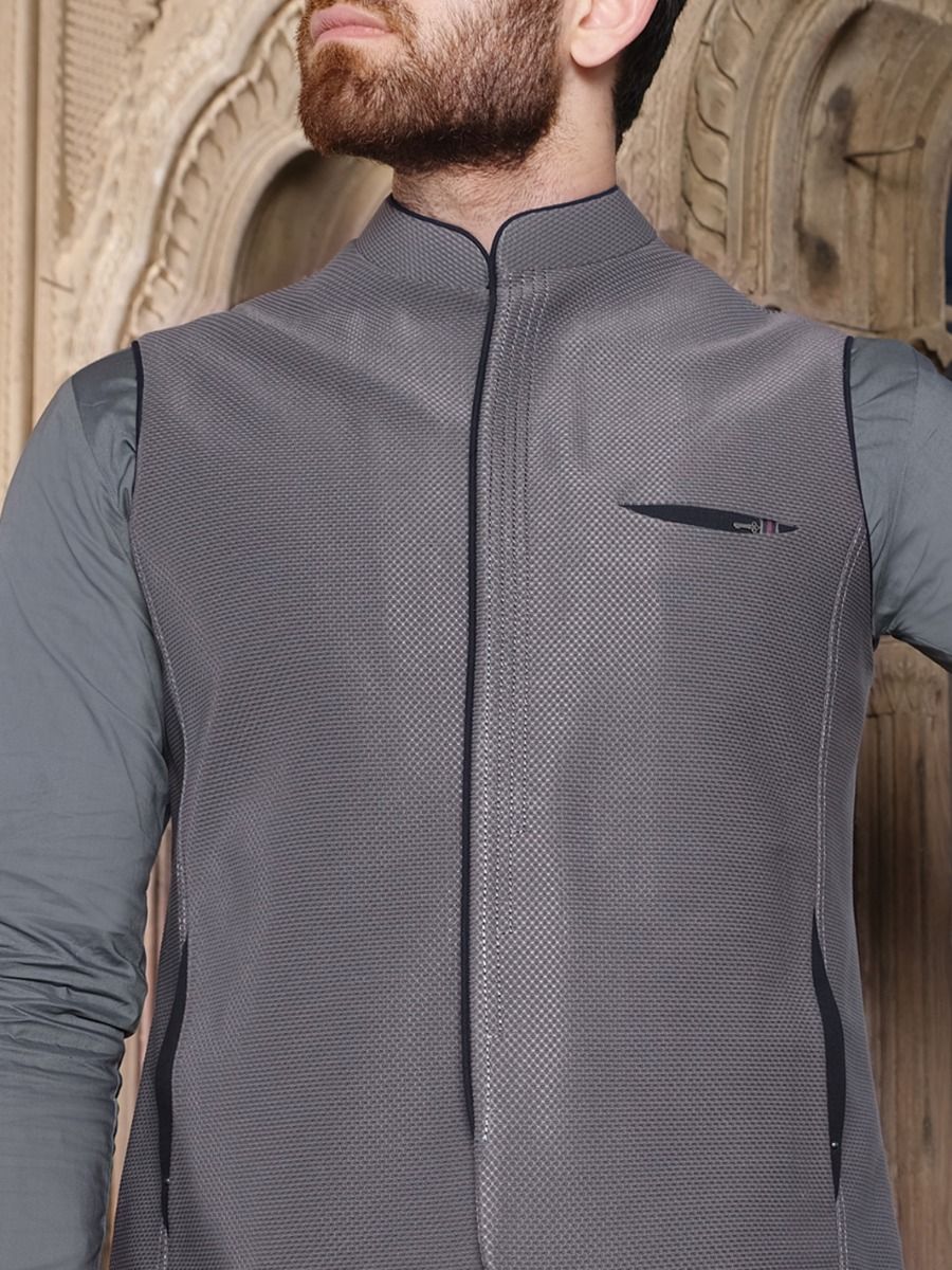 GREY WAISTCOAT | AL-WC-US-324 V-3 2020 - Image 3