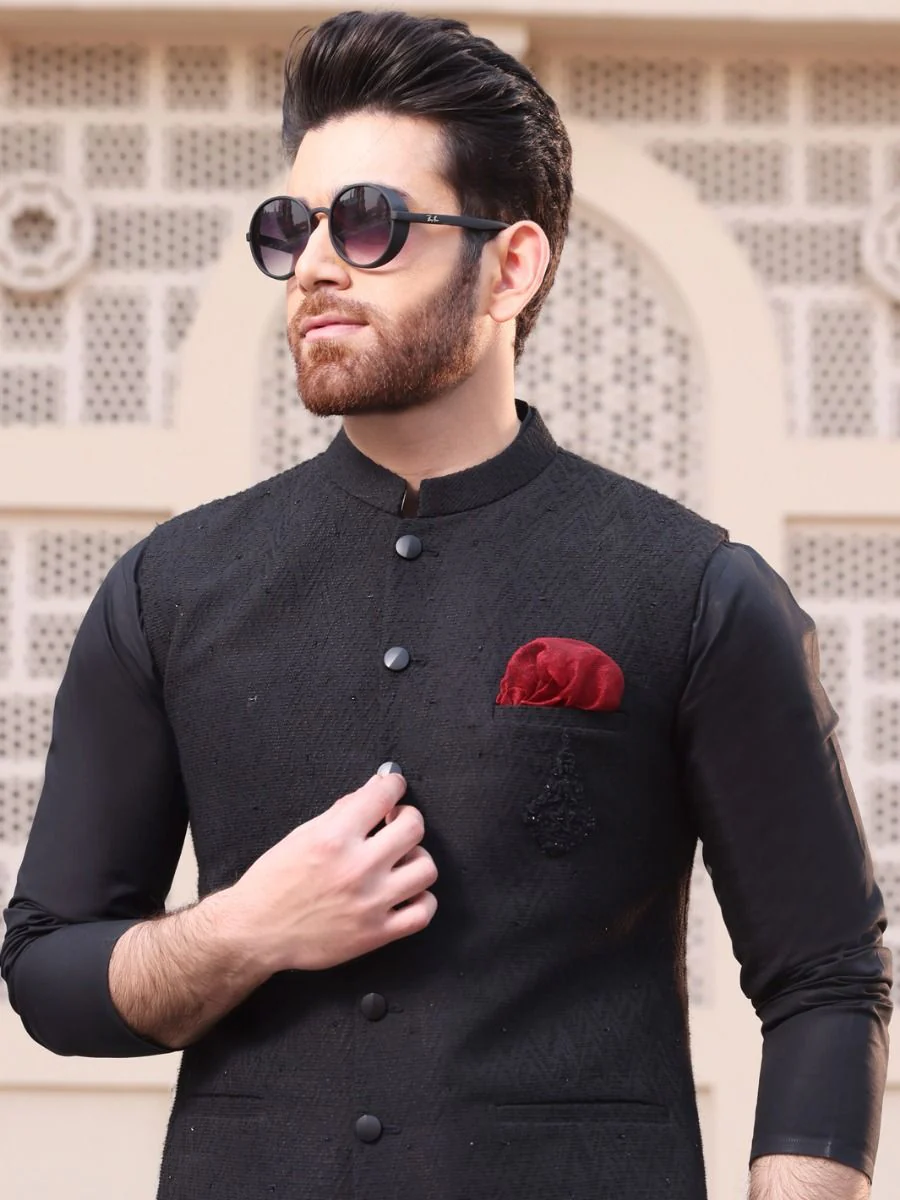 BLACK WAISTCOAT | AL-WC-US-347 V-1 2021 - Image 3