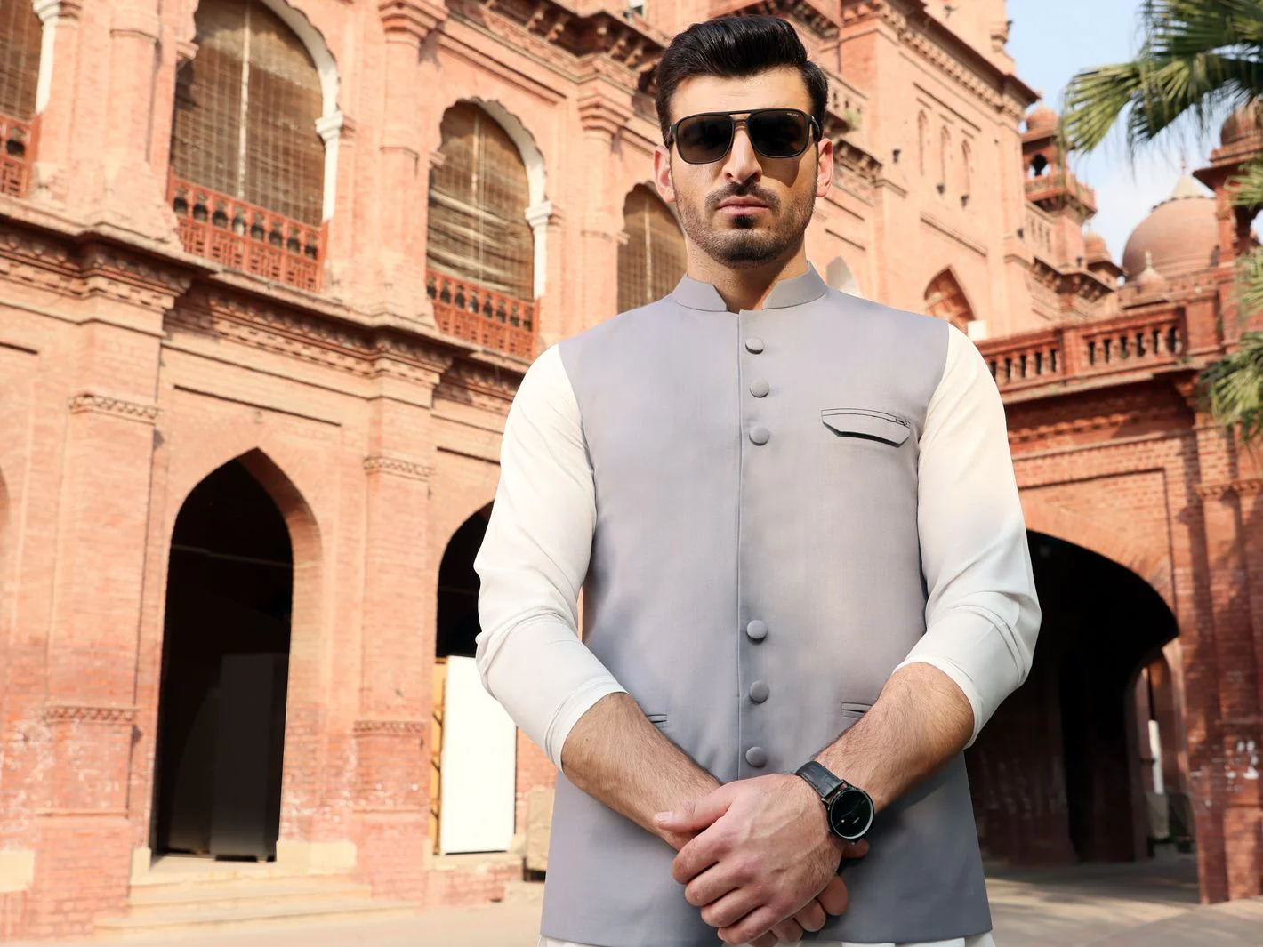 GREY VISCOSE WAISTCOAT | AL-WC-US-357 V-2 2021 - Image 3