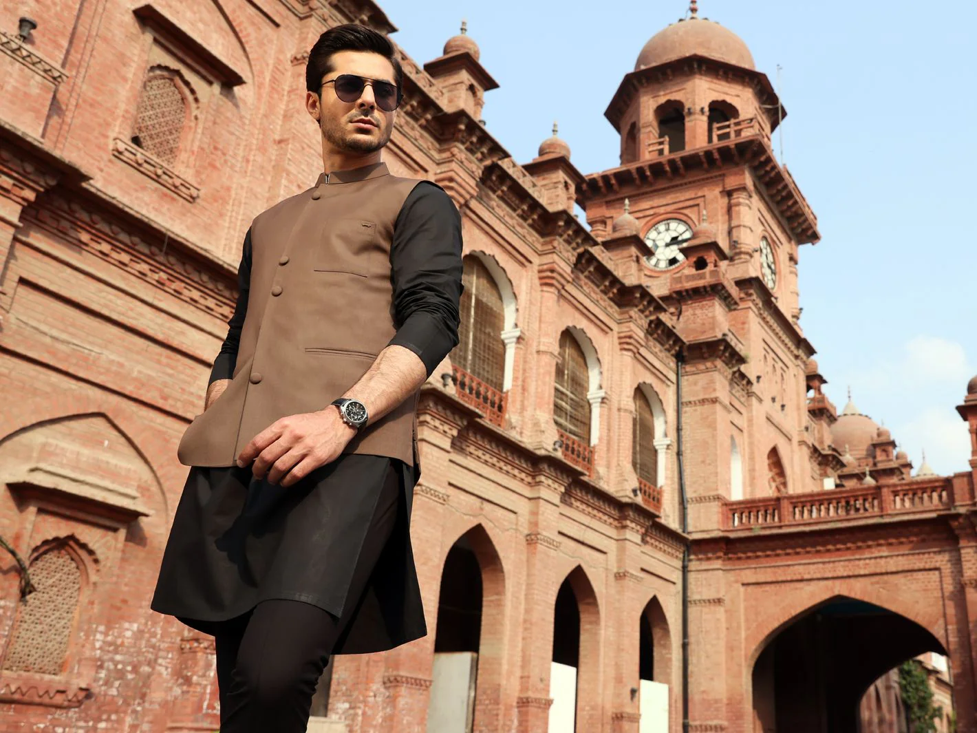 BROWN VISCOSE WAISTCOAT | AL-WC-US-359 V-2 2021 - Image 3