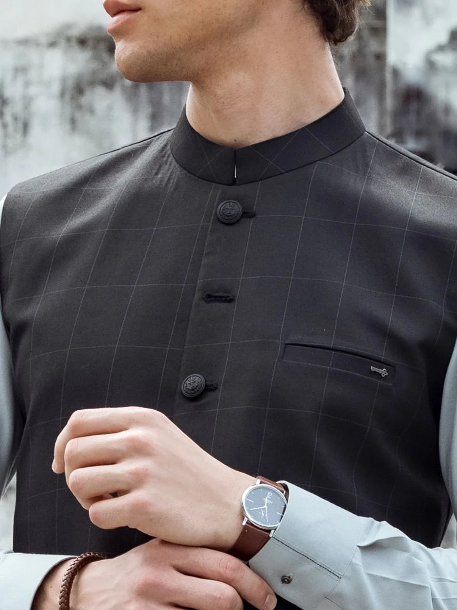 BLACK WAISTCOAT | AL-WC-US-366/AM-940B - Image 3