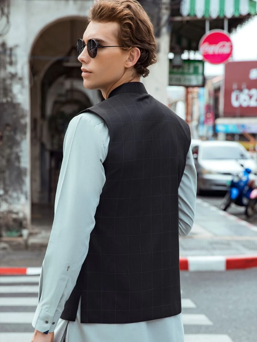 BLACK WAISTCOAT | AL-WC-US-366/AM-940B - Image 4