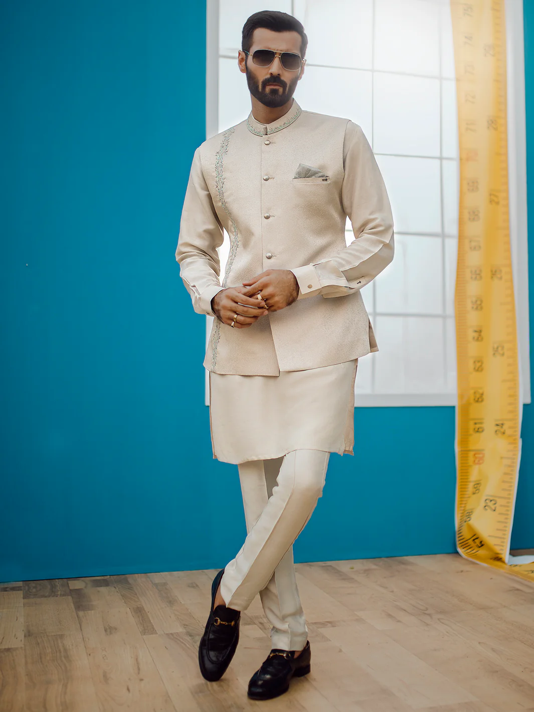 CREAM WAISTCOAT | AL-WC-US-378/AM-889B - Image 4