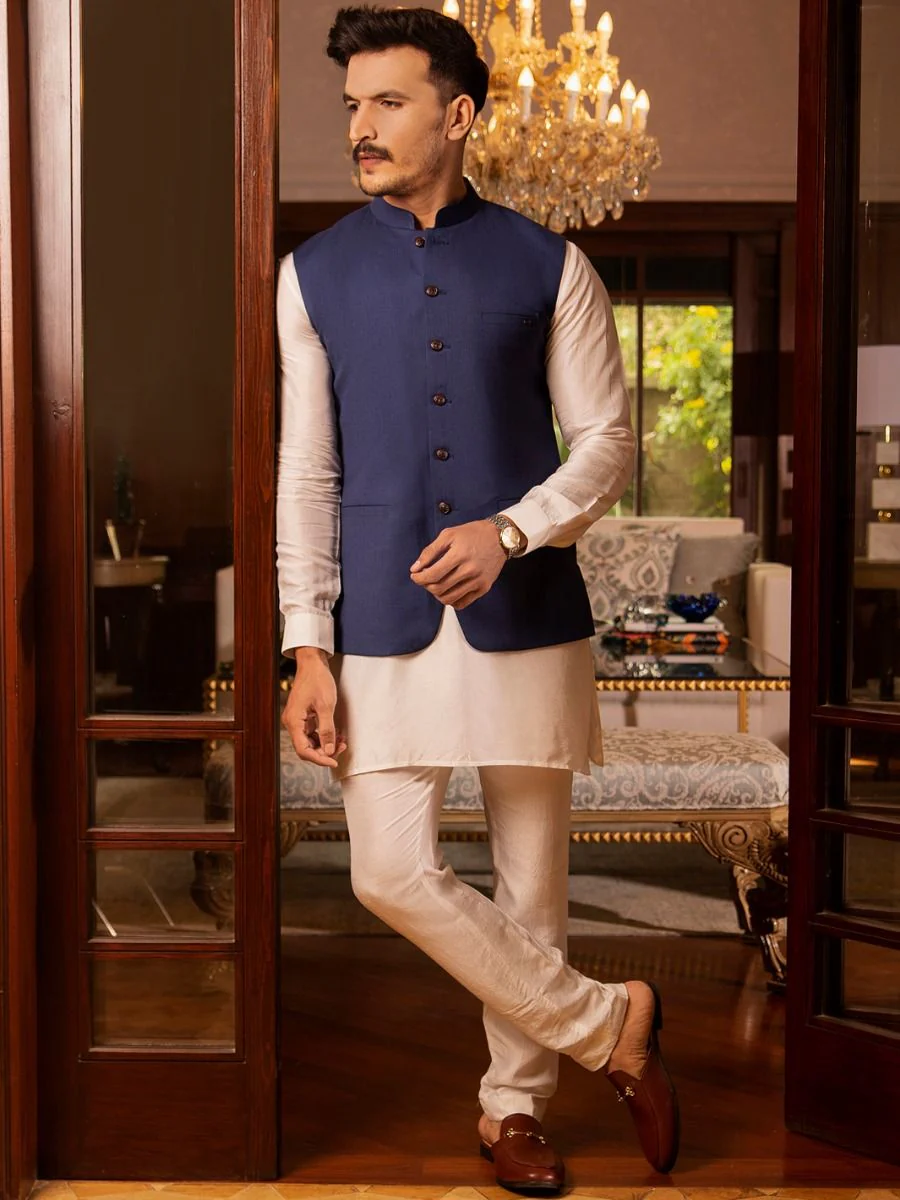 BLUE TERRY WAISTCOAT | AL-WC-US-380/AM-979E - Image 3