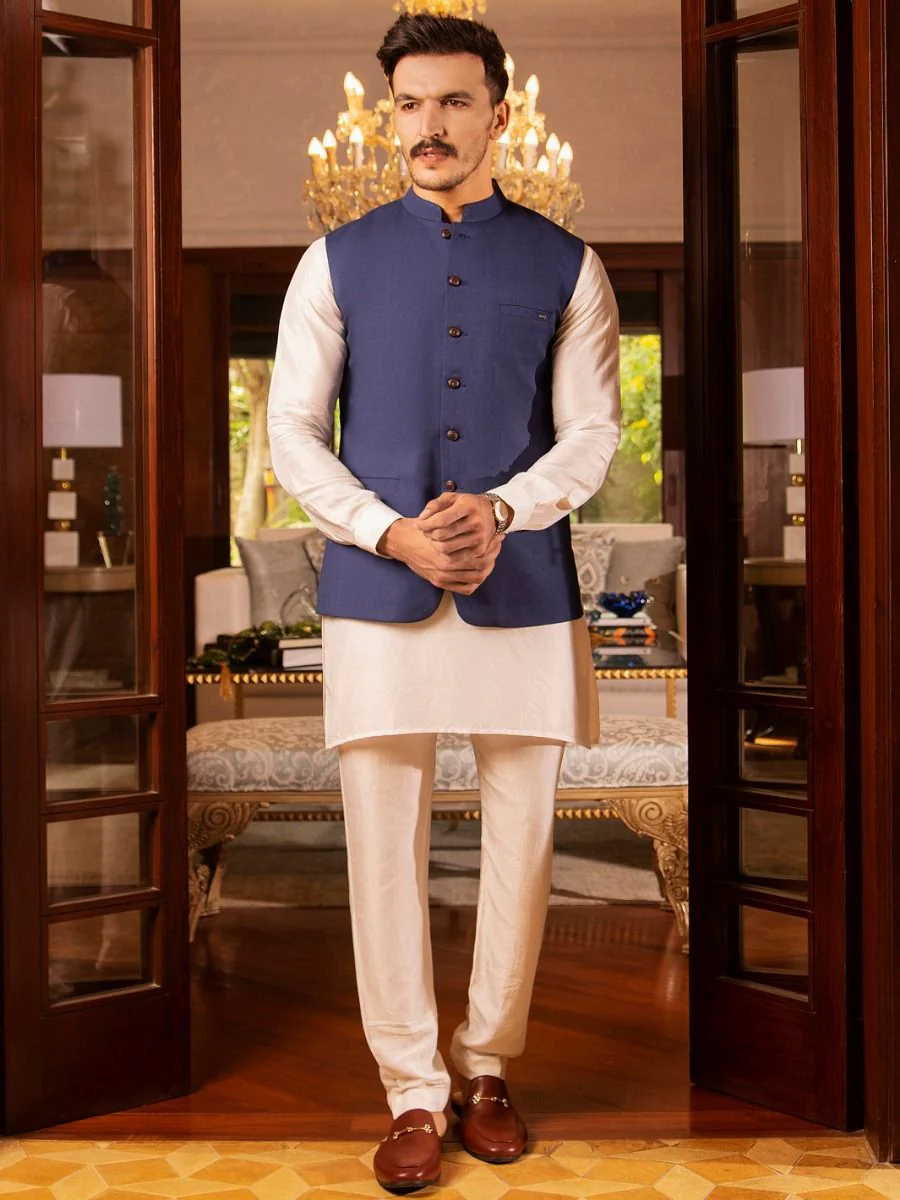 BLUE TERRY WAISTCOAT | AL-WC-US-380/AM-979E - Image 5