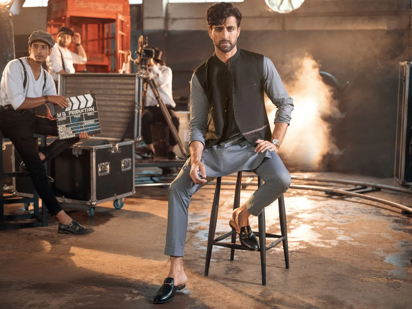 BLACK TERRY WAISTCOAT | AL-WC-US-381/AM-979G - Image 4