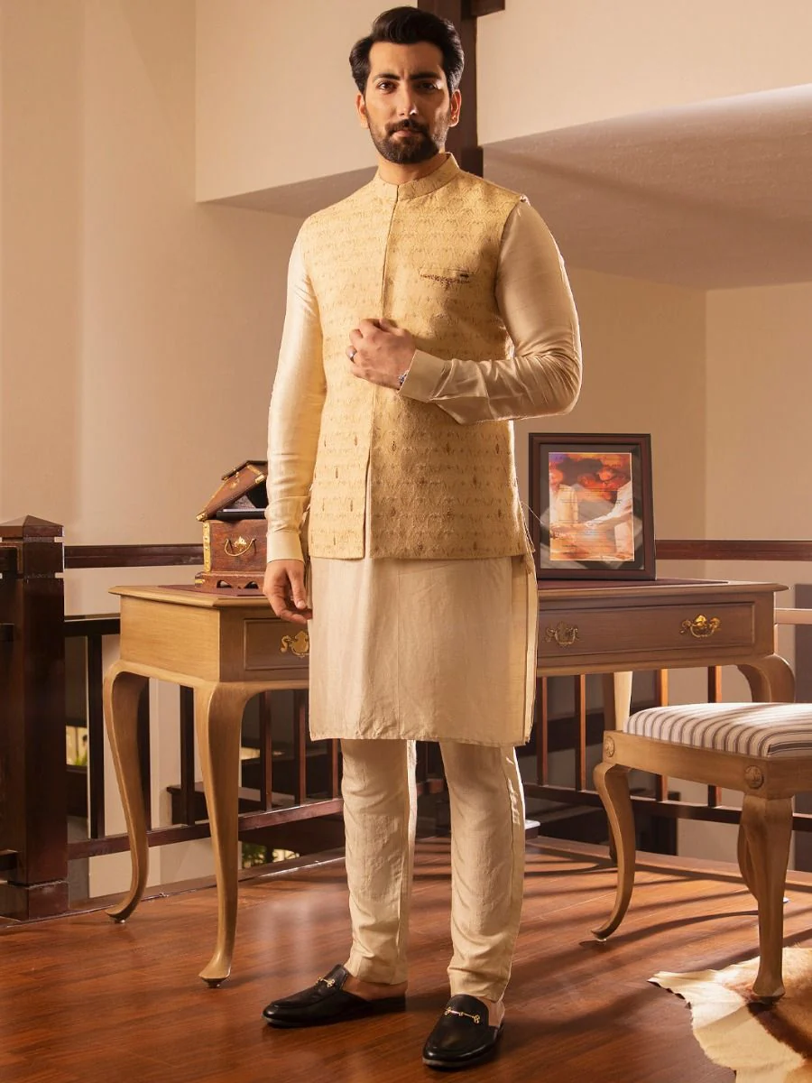 BEIGE WAISTCOAT | AL-WC-US-389/AM-930B - Image 4