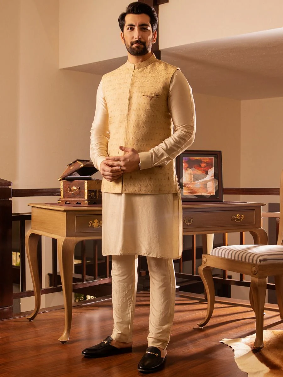 BEIGE WAISTCOAT | AL-WC-US-389/AM-930B - Image 5