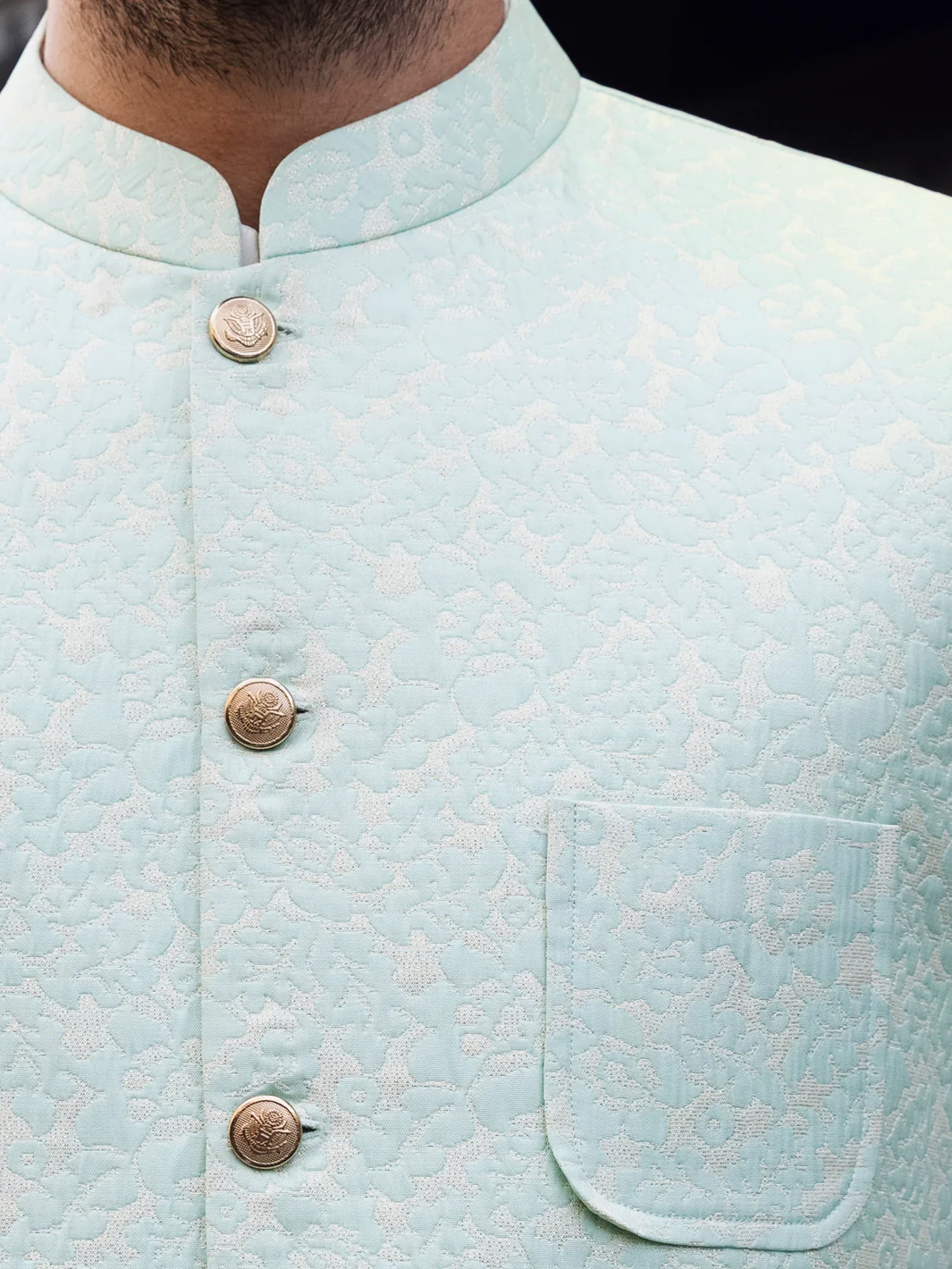 SEA GREEN WAISTCOAT | AL-WC-US-405/CF-040B - Image 3