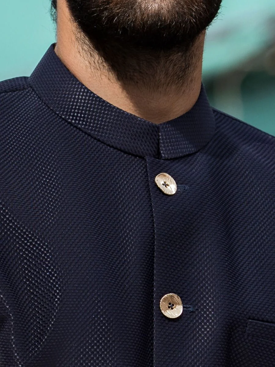NAVY BLUE WAISTCOAT | AL-WC-US-407/AM-723C - Image 2