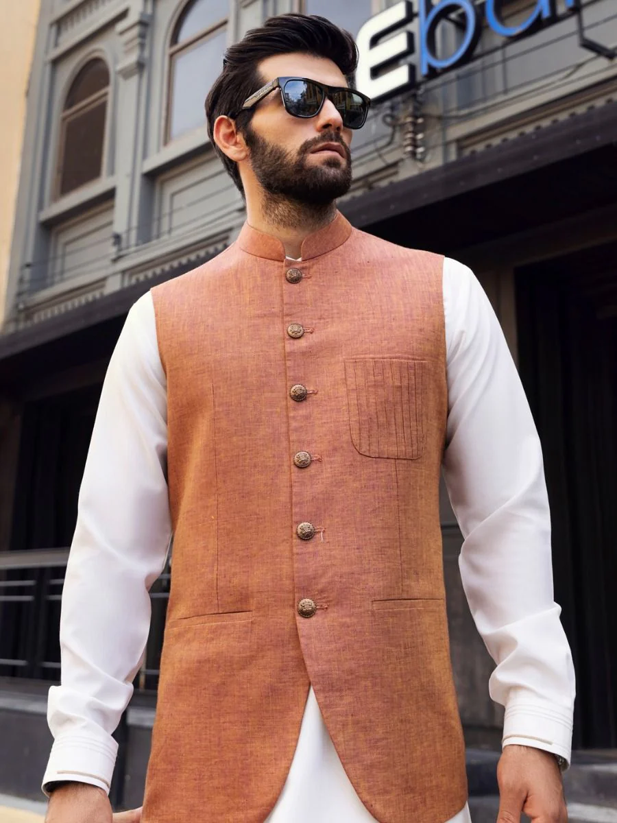 ORANGE WAISTCOAT | AL-WC-US-410/AM-128C - Image 3