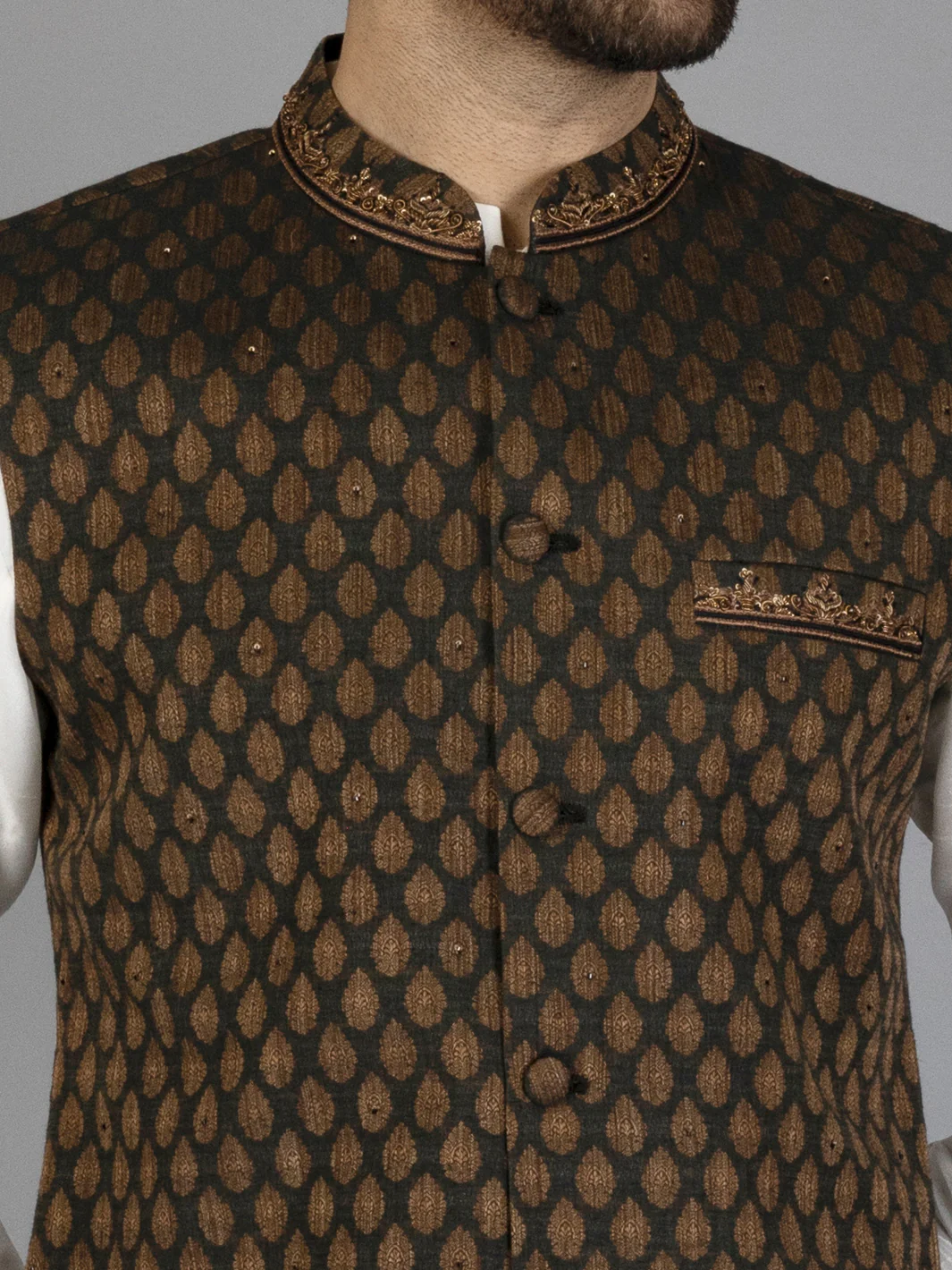 BLACK WAISTCOAT | AL-WC-US-412/AM-320A - Image 2