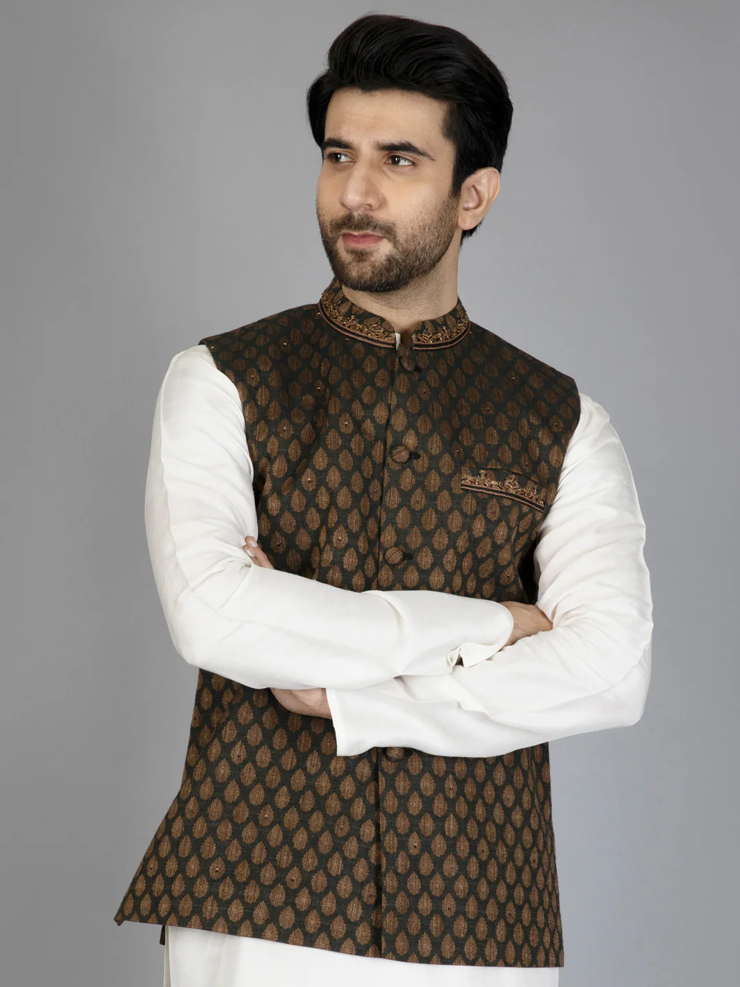 BLACK WAISTCOAT | AL-WC-US-412/AM-320A - Image 4
