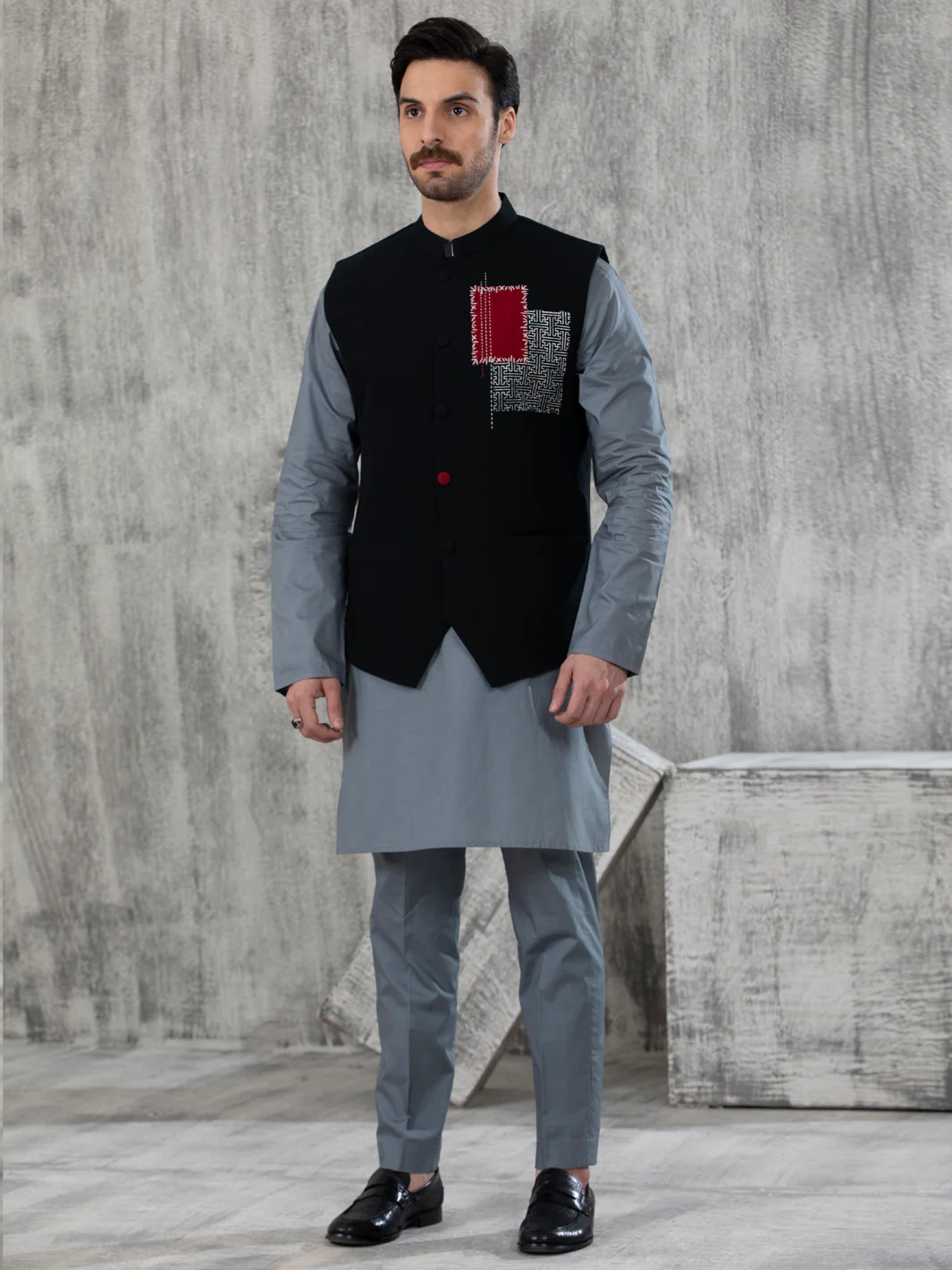 BLACK WAISTCOAT | AL-WC-US-414/AM-2481F - Image 2
