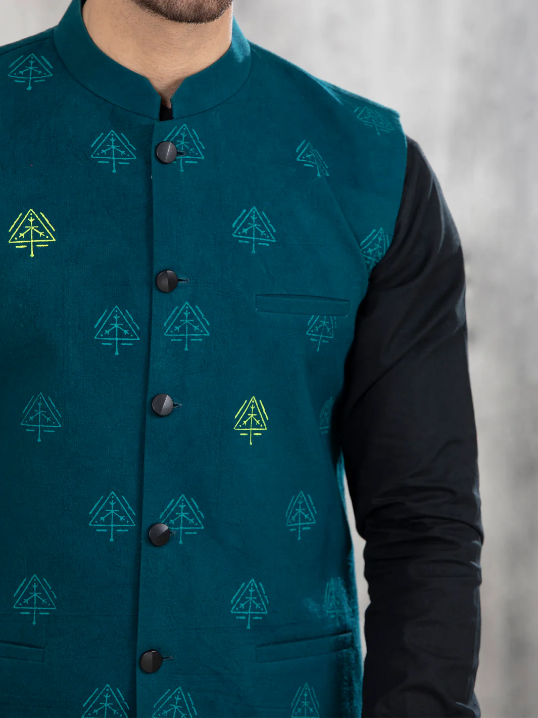 BOTTLE GREEN WAISTCOAT | AL-WC-US-417/AM-2481E - Image 4