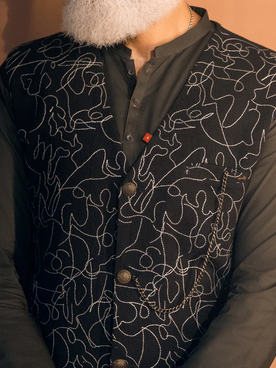 BLACK WAISTCOAT | AL-WC-US-418/AM-2481F - Image 2