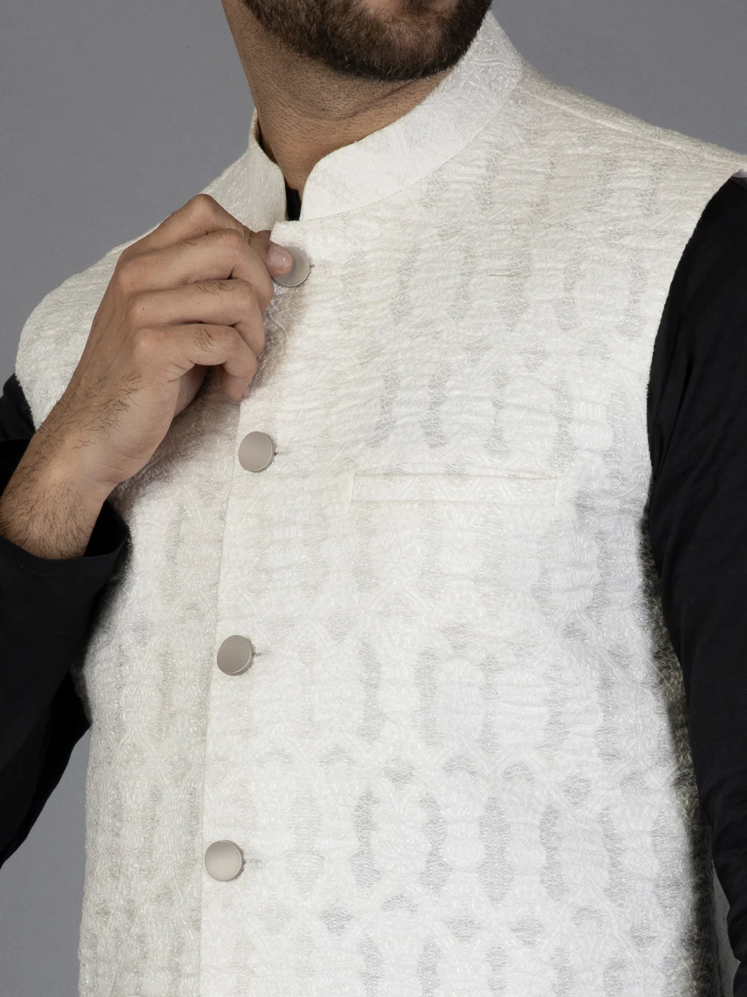 WHITE WAISTCOAT | AL-WC-US-439/AM-313A - Image 2