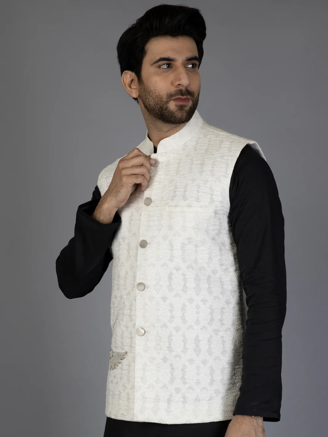 WHITE WAISTCOAT | AL-WC-US-439/AM-313A - Image 4