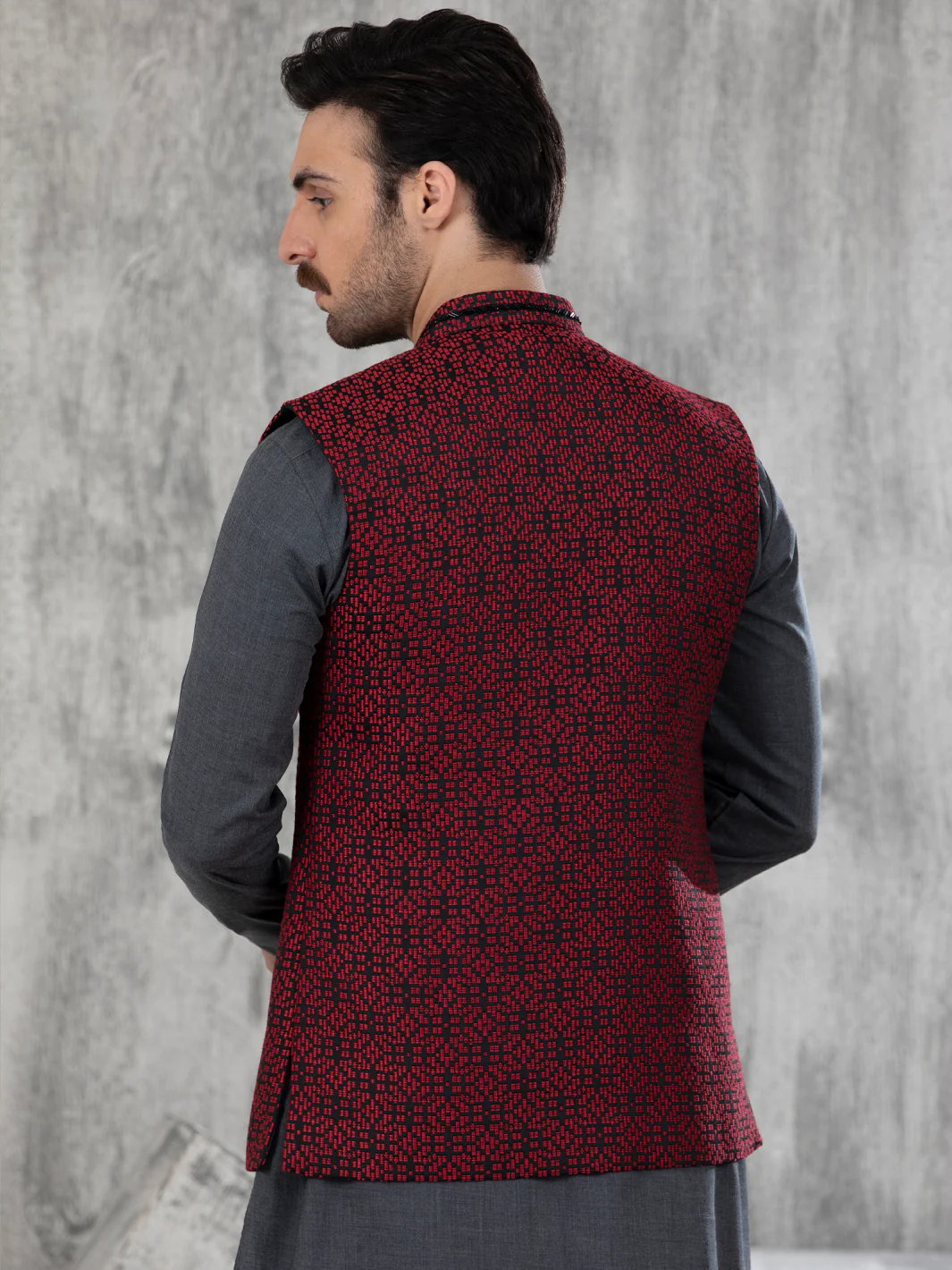 RED WAISTCOAT | AL-WC-US-443/AM-8054A - Image 3