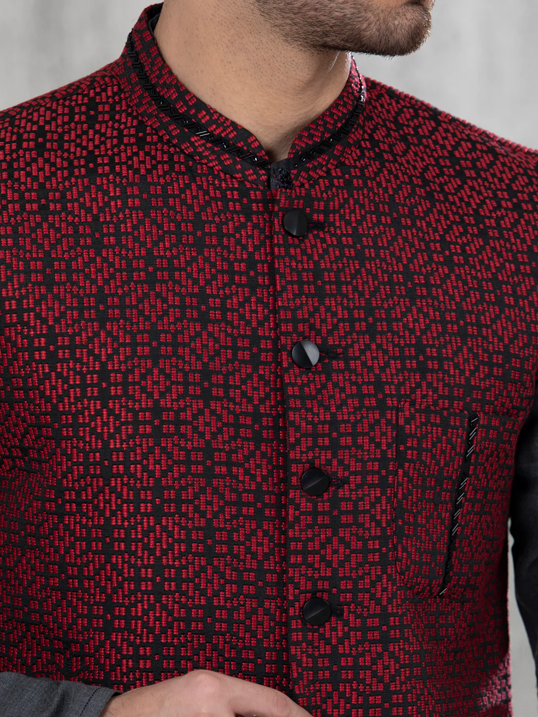 RED WAISTCOAT | AL-WC-US-443/AM-8054A - Image 4