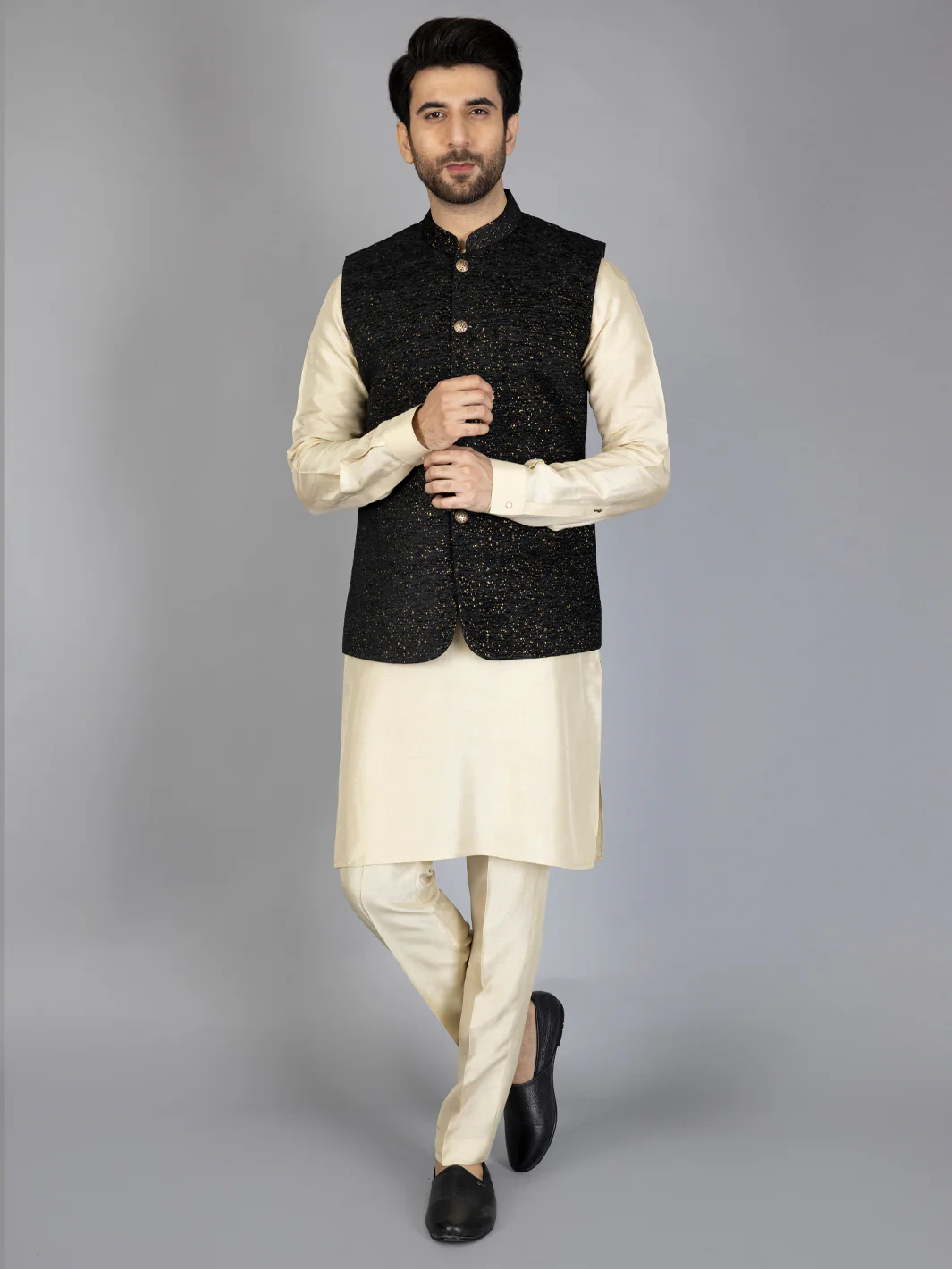 BLACK WAISTCOAT | AL-WC-US-446/AM-8036A - Image 2