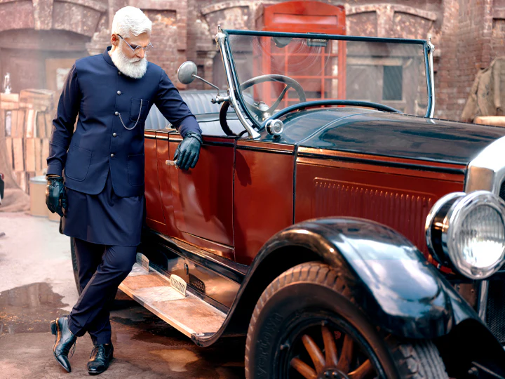 NAVY BLUE TAFLON RAYON WAISTCOAT | AL-WC-US-462/AM-6012F - Image 3