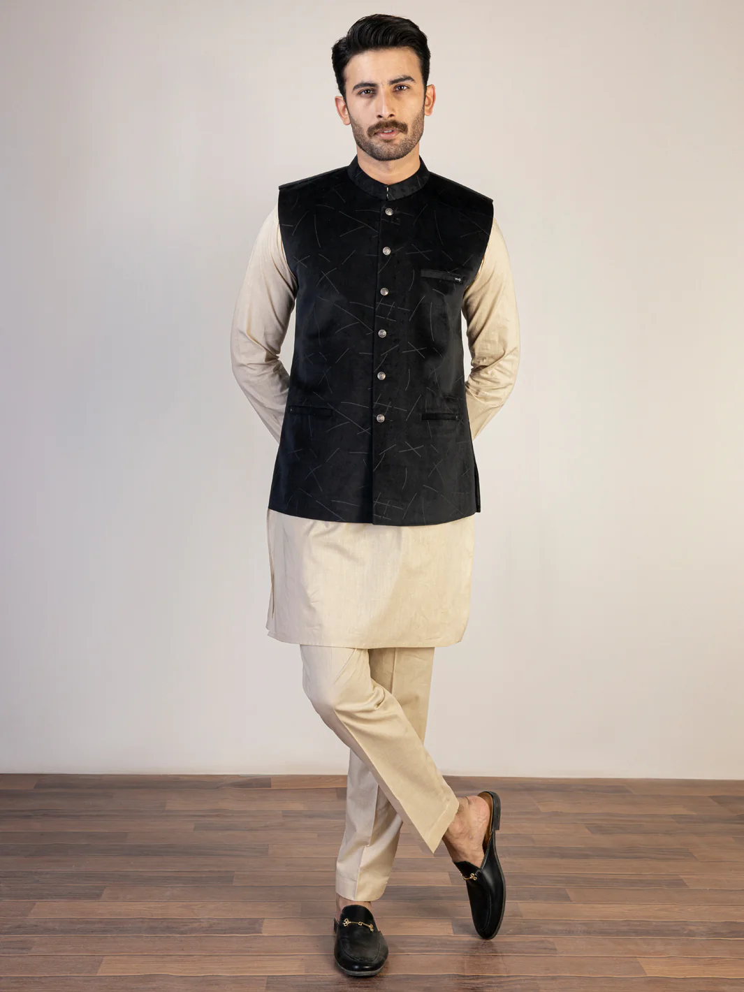 BLACK WAISTCOAT | AL-WC-US-476/JJ-8098A - Image 2