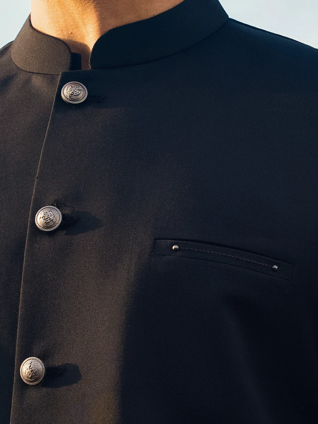 BLACK WAISTCOAT | AL-WC-US-482/AM-6144F - Image 2