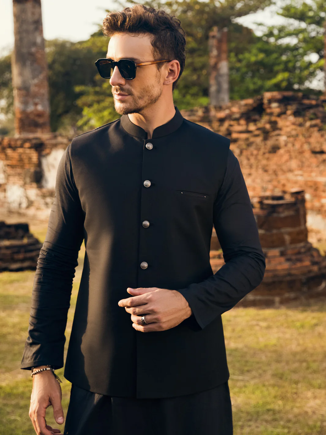 BLACK WAISTCOAT | AL-WC-US-482/AM-6144F - Image 4