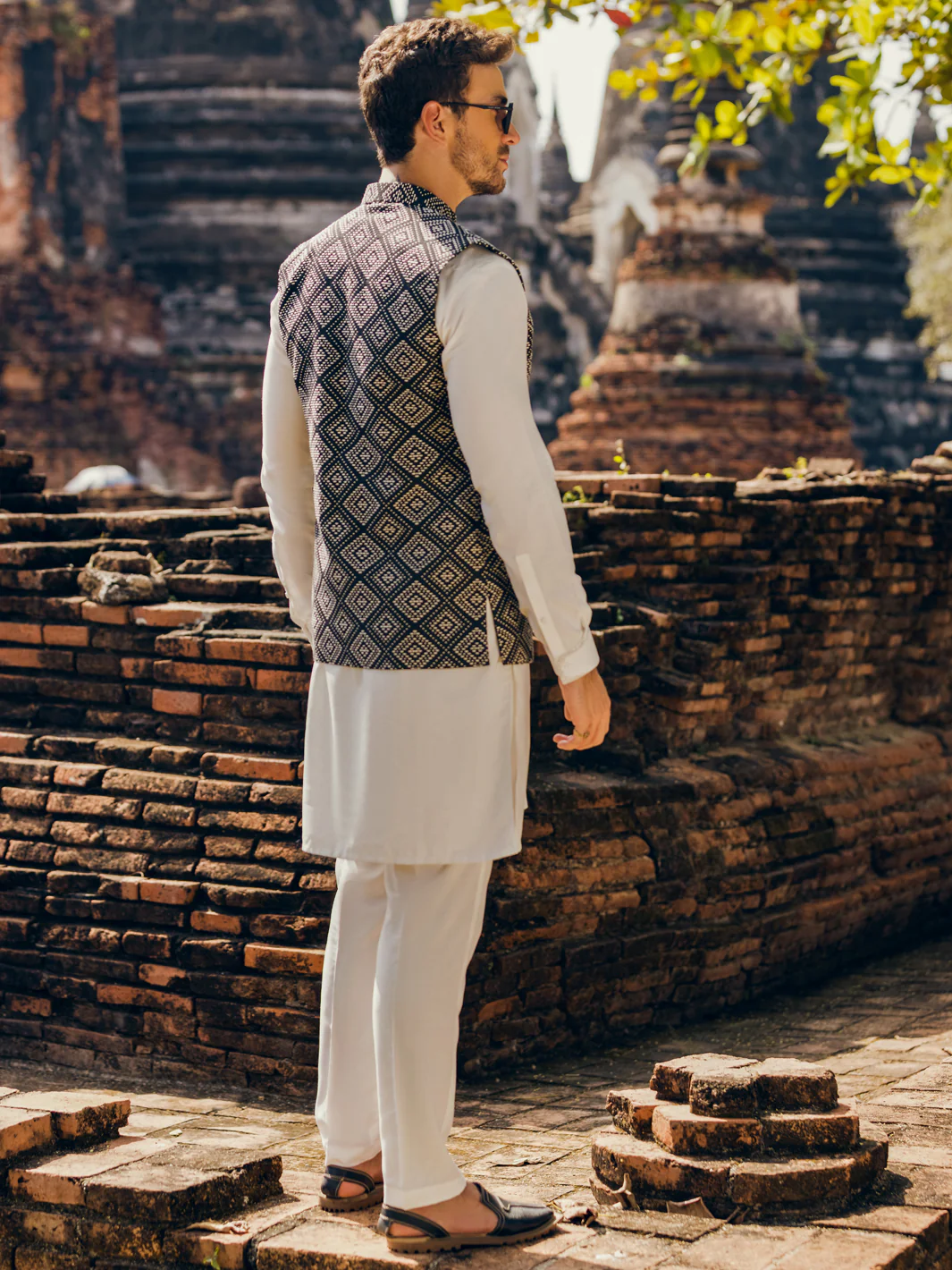BLACK BLENDED WAISTCOAT | AL-WC-US-490/JJ-8091D - Image 3