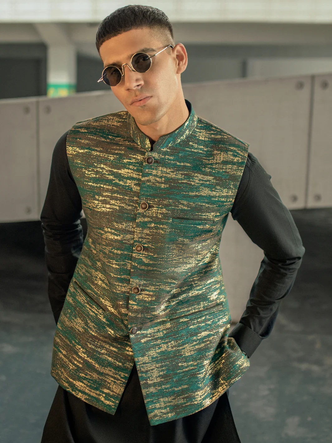 GREEN WAISTCOAT | AL-WC-US-501/AM-8049A - Image 2