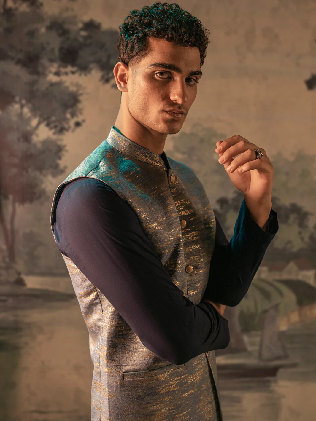 BLUE WAISTCOAT | AL-WC-US-502/AM-8050A - Image 2