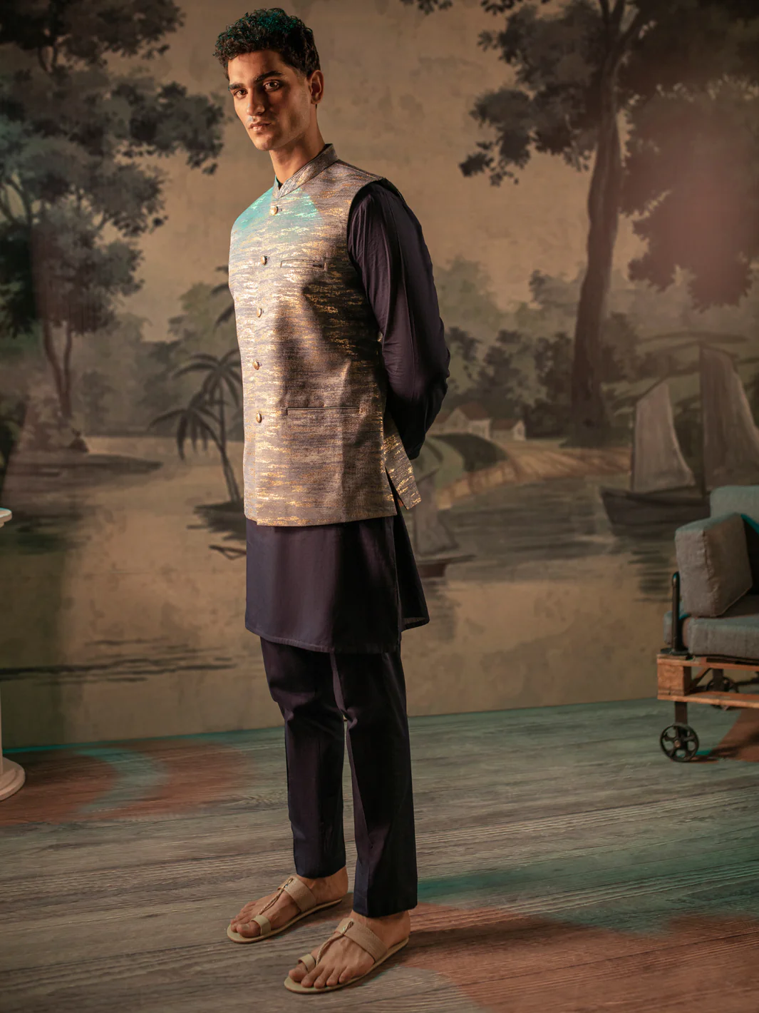BLUE WAISTCOAT | AL-WC-US-502/AM-8050A - Image 3