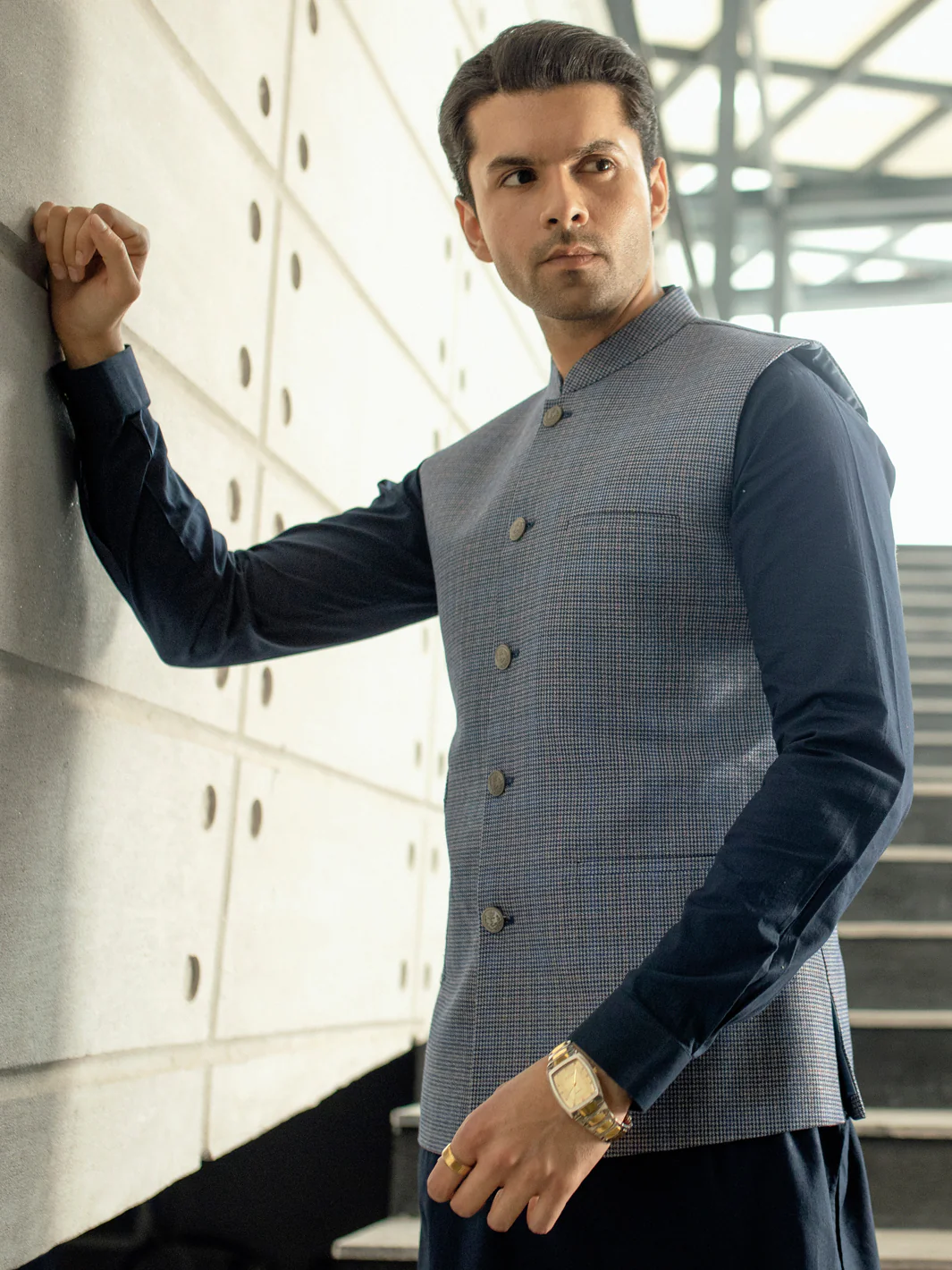 BLUE WAISTCOAT | AL-WC-US-504/JJ-8099A - Image 3