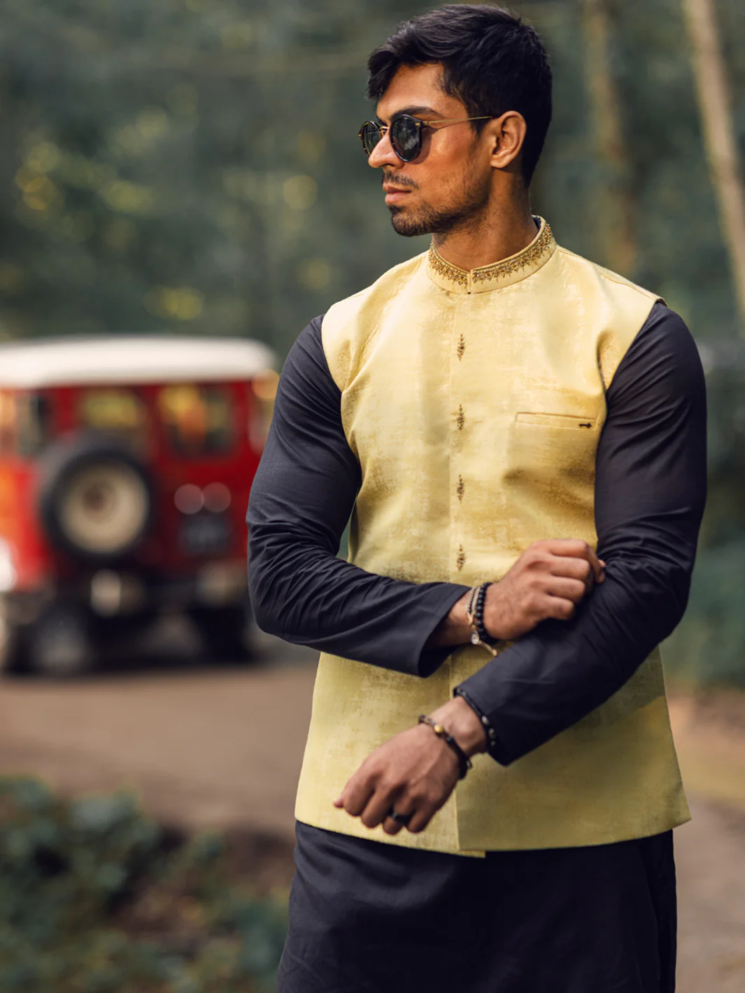PISTACHIO GREEN WAISTCOAT | AL-WC-US-519/JJ-8401A - Image 3