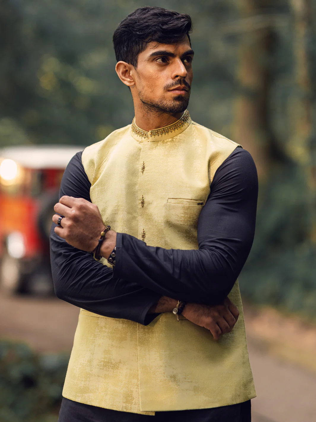 PISTACHIO GREEN WAISTCOAT | AL-WC-US-519/JJ-8401A - Image 4