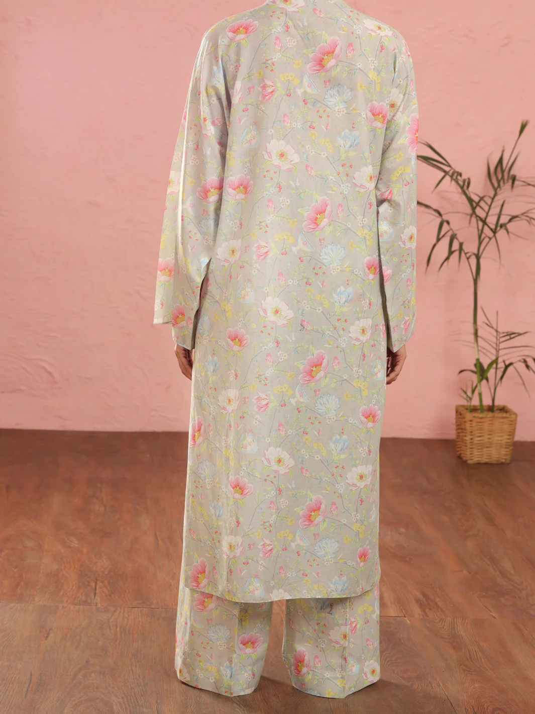 PISTACHIO GREEN CAMBRIC 2PC UNSTITCHED | ALP-2PS-1961 FB-1961A - Image 2