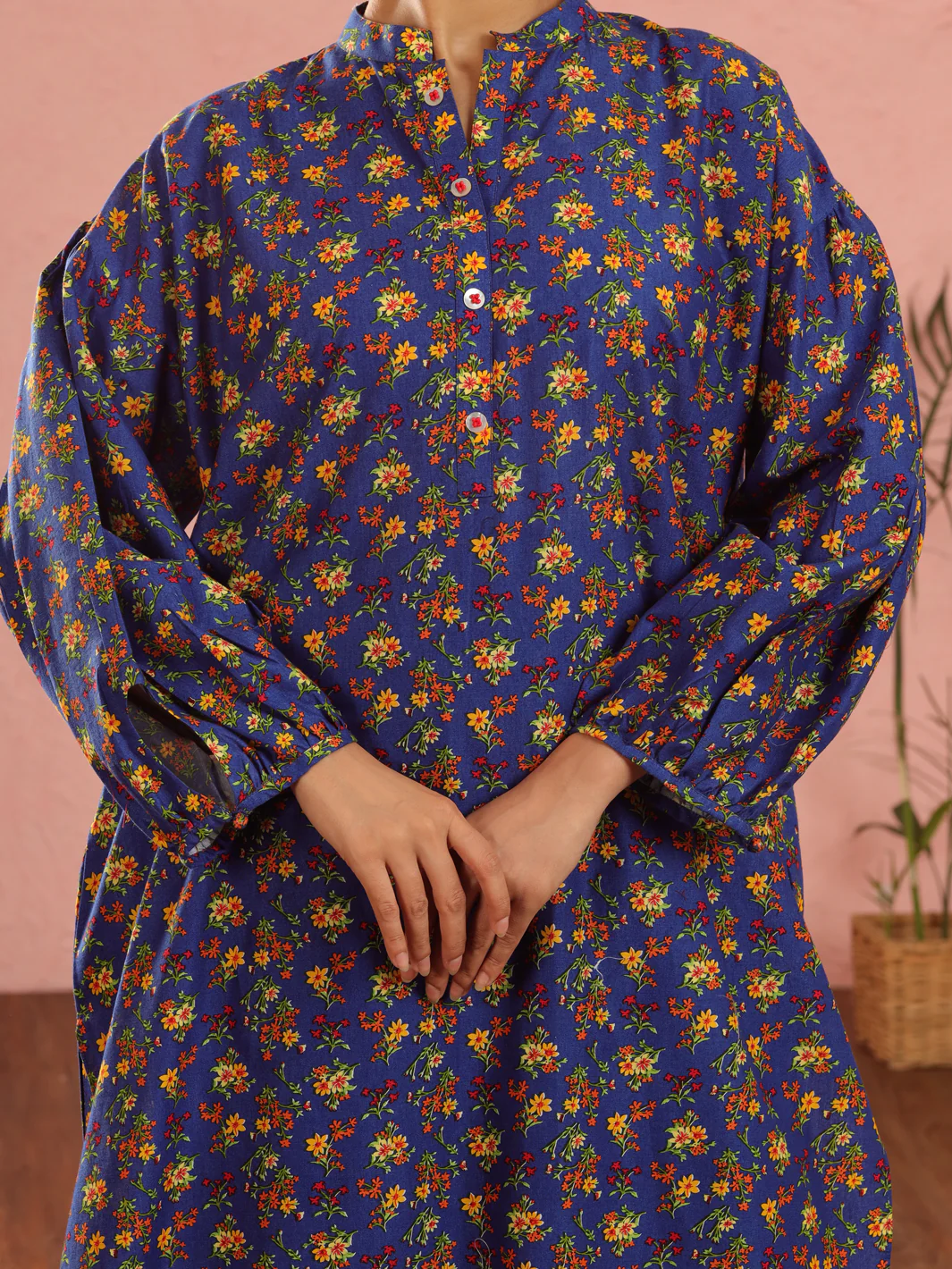 BLUE CAMBRIC 2PC UNSTITCHED | ALP-2PS-1967 FB-1967A - Image 3
