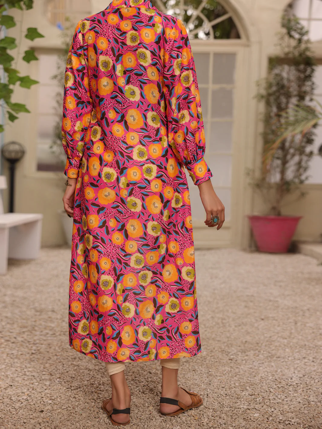 FUCHSIA 2PC UNSTITCHED | ALP-2PS-US-1681 FB-1681A - Image 2
