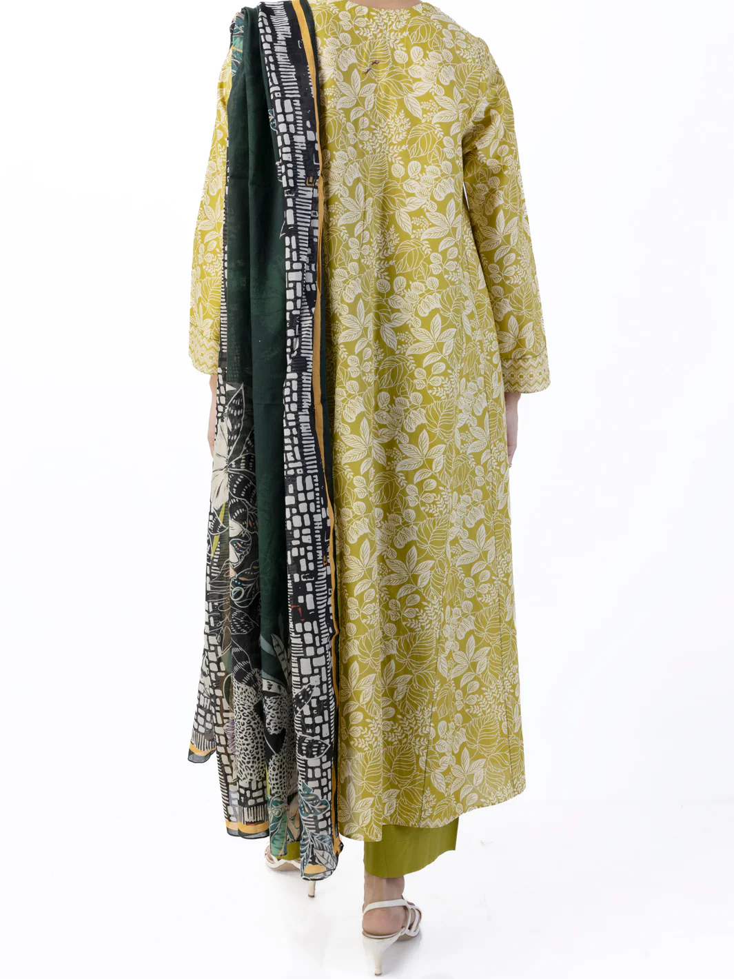 LEMON LAWN 3PC UNSTITCHED | ALP-3PS-1751 FB-1751A - Image 2