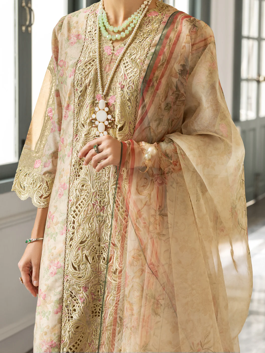 OLIVE GREEN POLY LAWN 3PC STITCHED | ALP-3PS-1782/S FB-1782A - Image 2