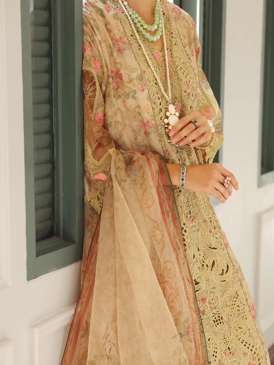 OLIVE GREEN POLY LAWN 3PC STITCHED | ALP-3PS-1782/S FB-1782A - Image 3